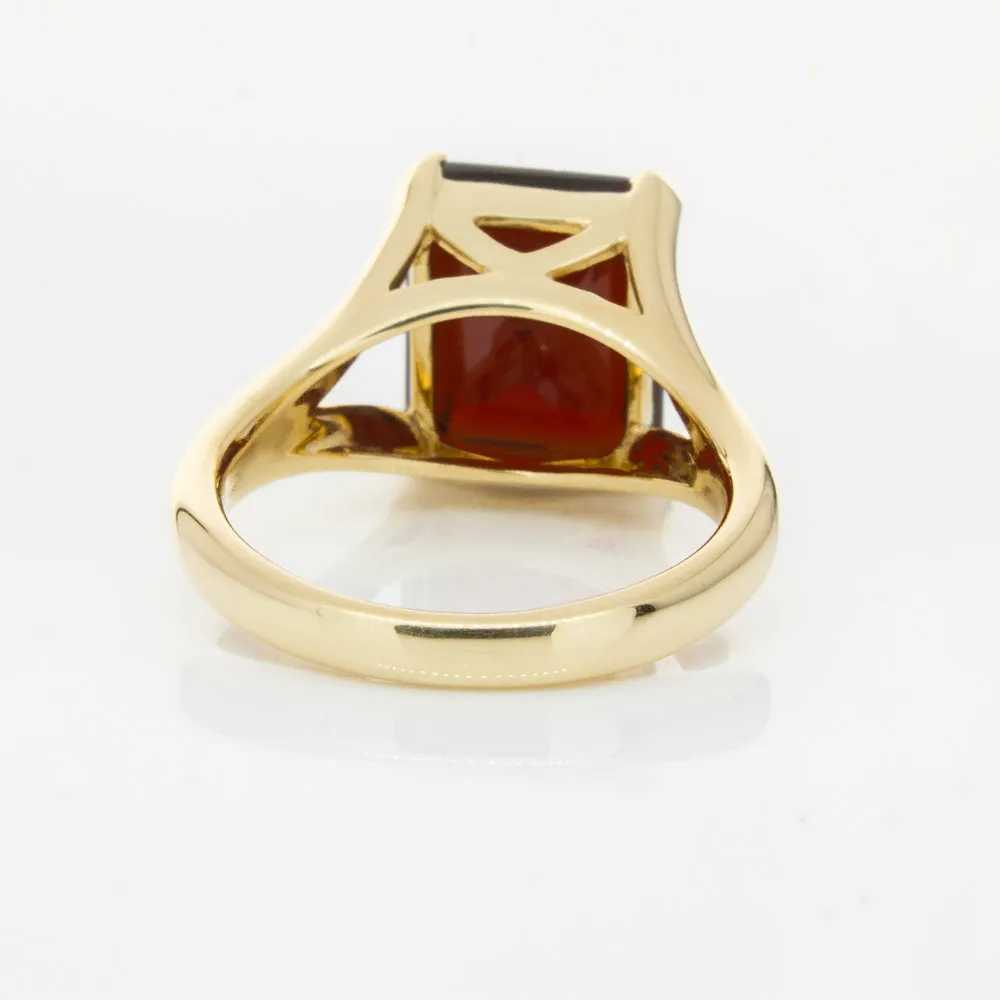 14ct Yellow Gold Garnet Verona Ring
