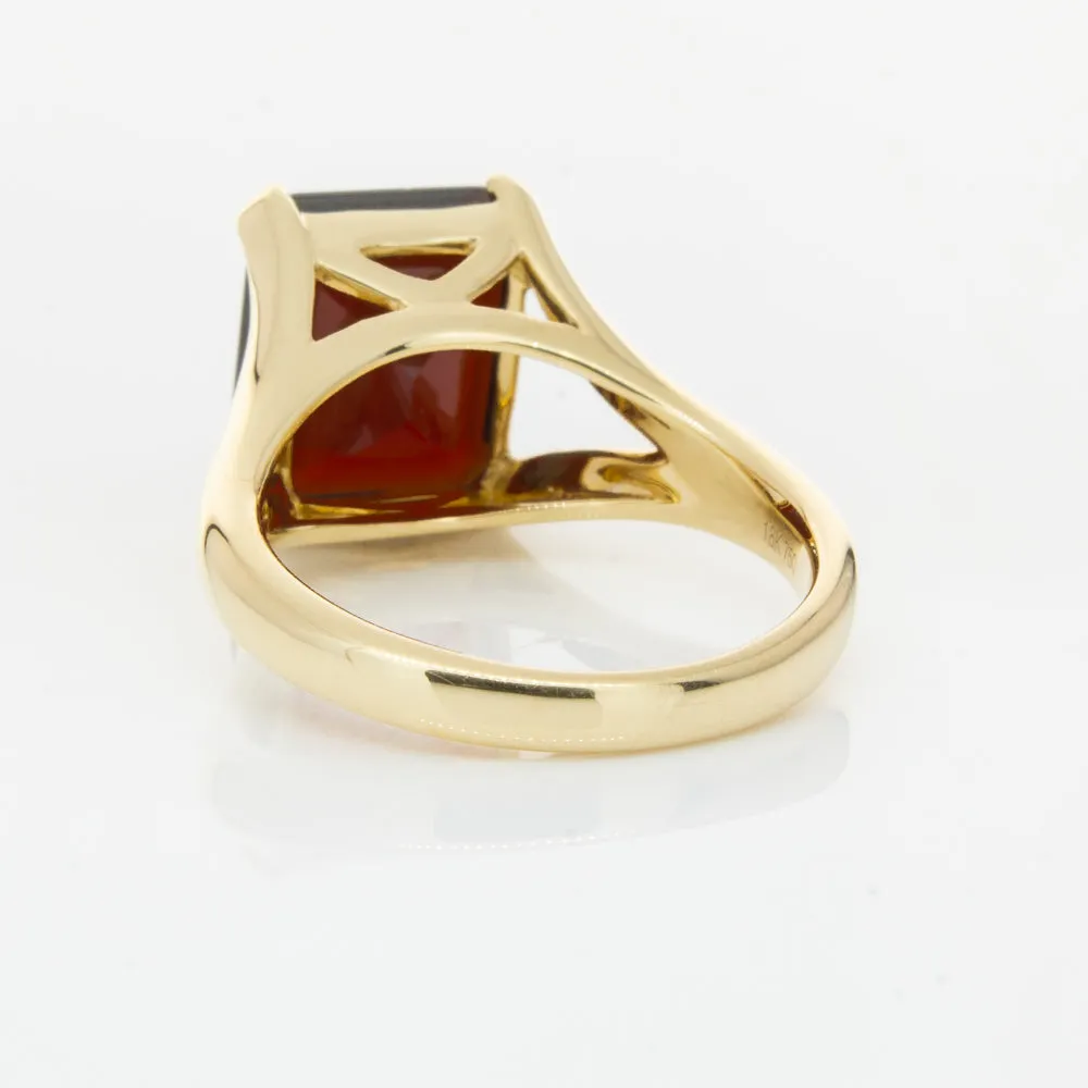 14ct Yellow Gold Garnet Verona Ring