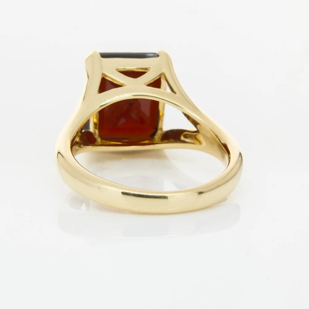 14ct Yellow Gold Garnet Verona Ring