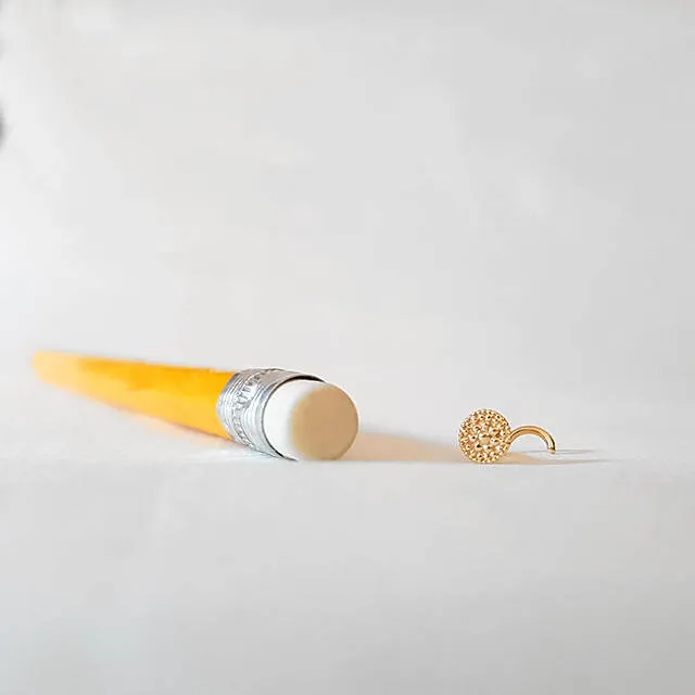 14k Gold Dainty Stud Earrings | Eternal Balance