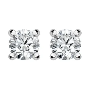 18ct White Gold 0.30ct Diamond Solitaire Stud Earrings