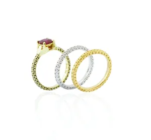 18kt Gold Tulip Design with Ruby