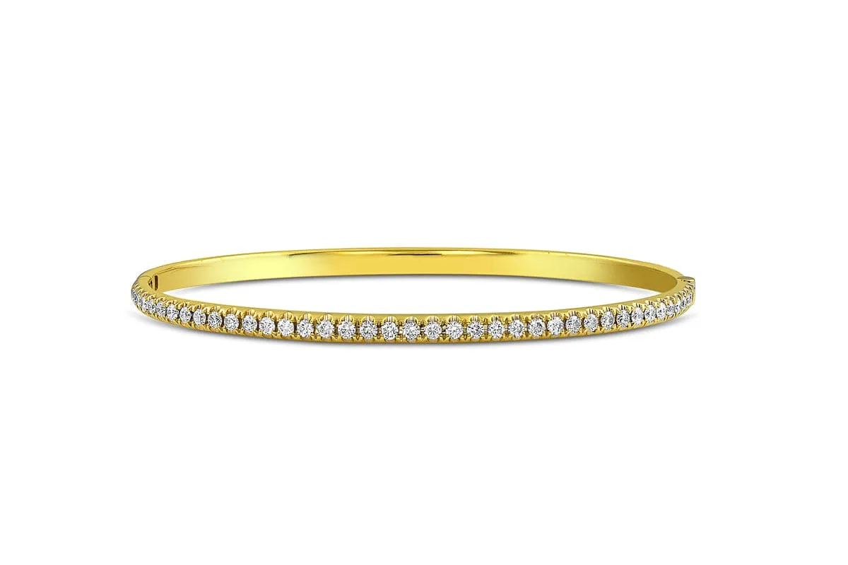 18kt Yellow Gold 2.45ctw Diamond Bangle