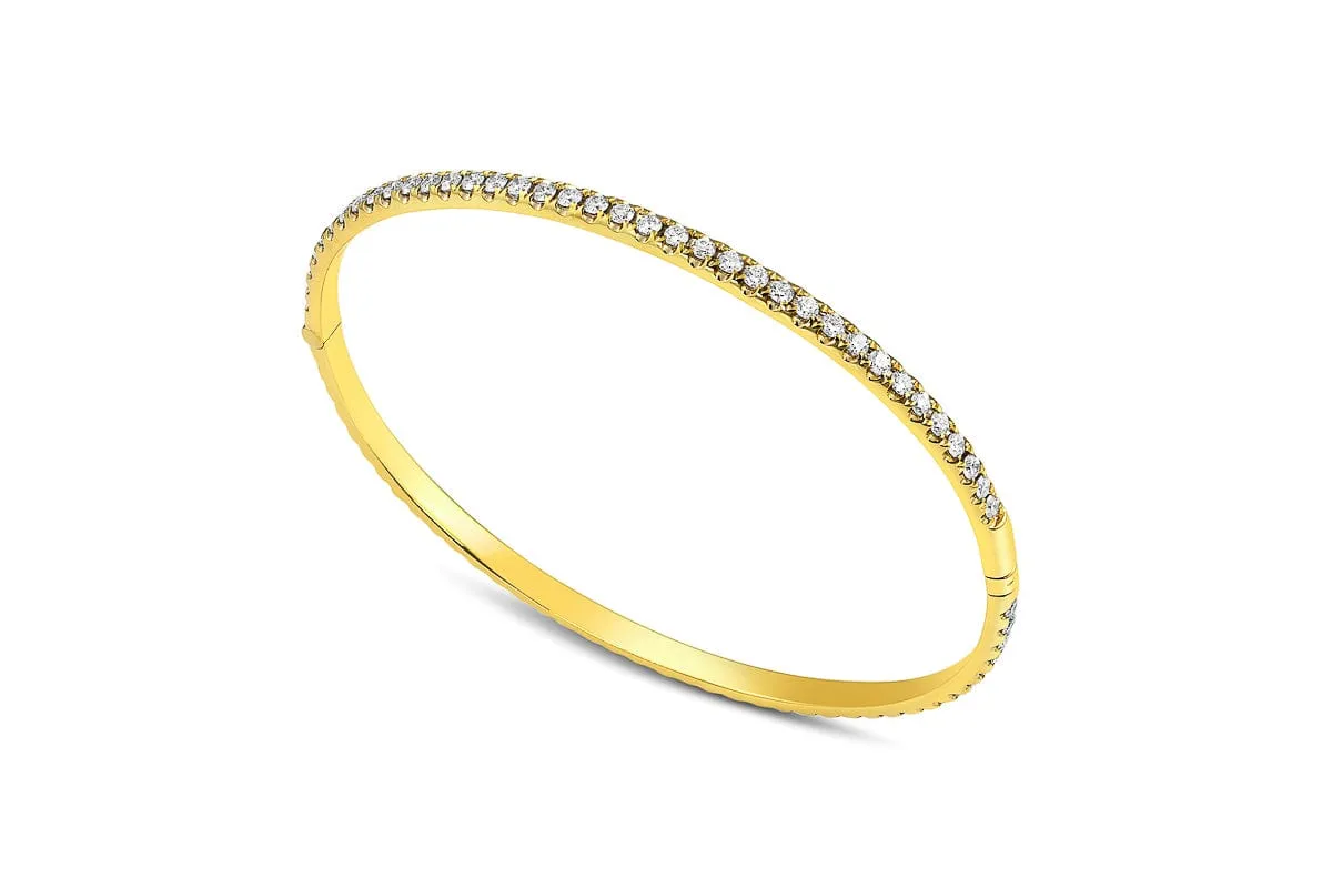 18kt Yellow Gold 2.45ctw Diamond Bangle