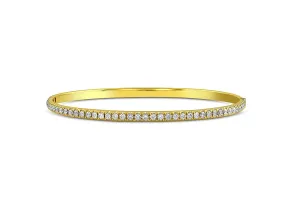 18kt Yellow Gold 2.45ctw Diamond Bangle