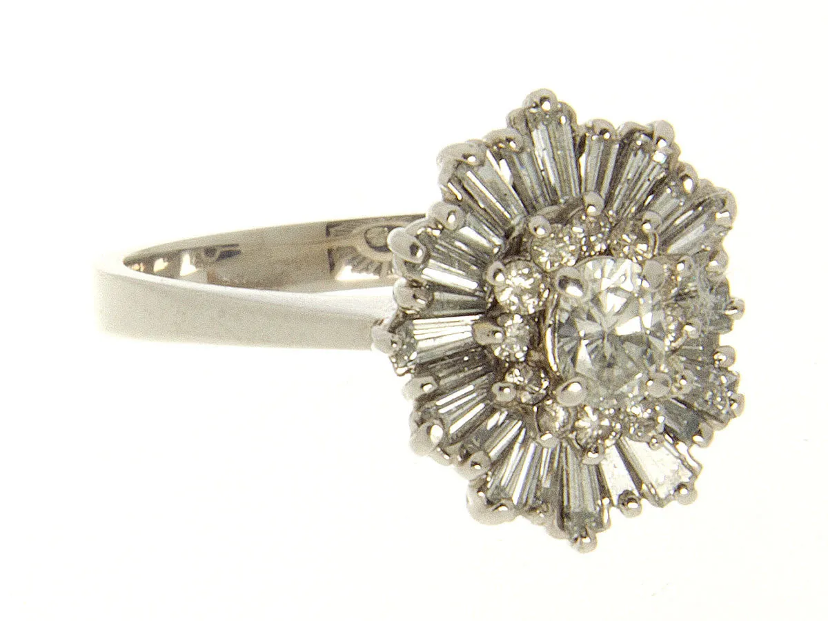 1960s 1.00ct Diamond Cocktail Ring