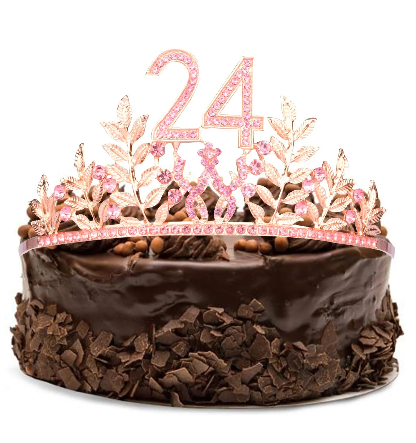 24th Birthday Gifts for Women, 24th Birthday Tiara and Sash, 24 Fabulous Sash and Crystal
