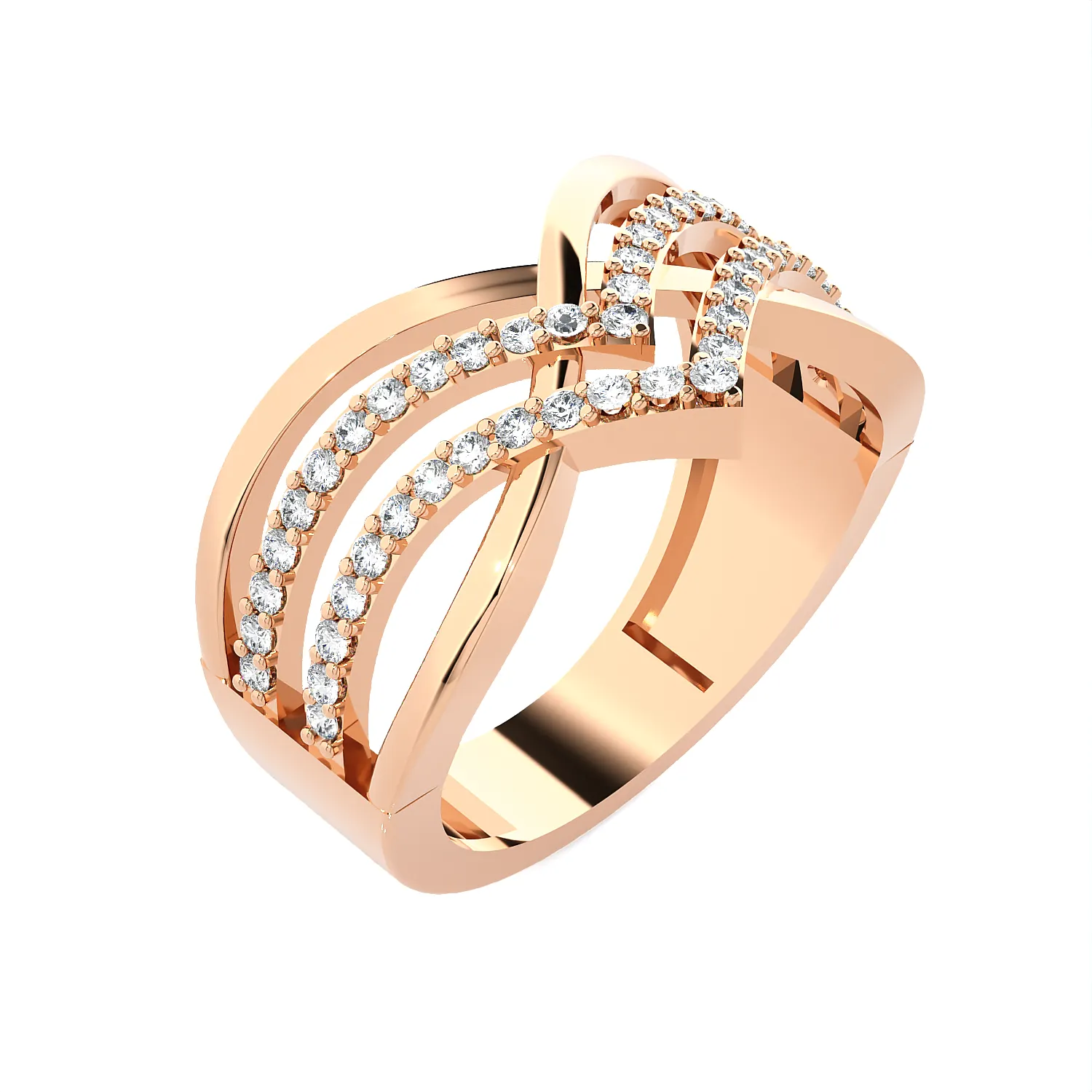 3/8 ctw Round Lab Grown Diamond Ring