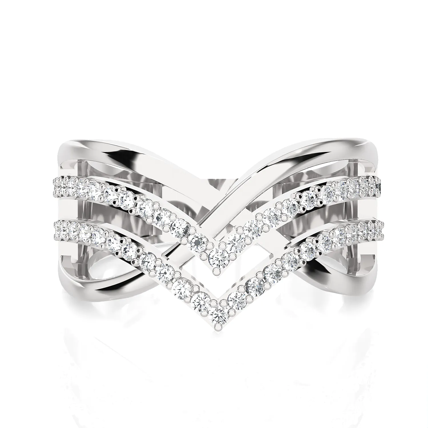 3/8 ctw Round Lab Grown Diamond Ring