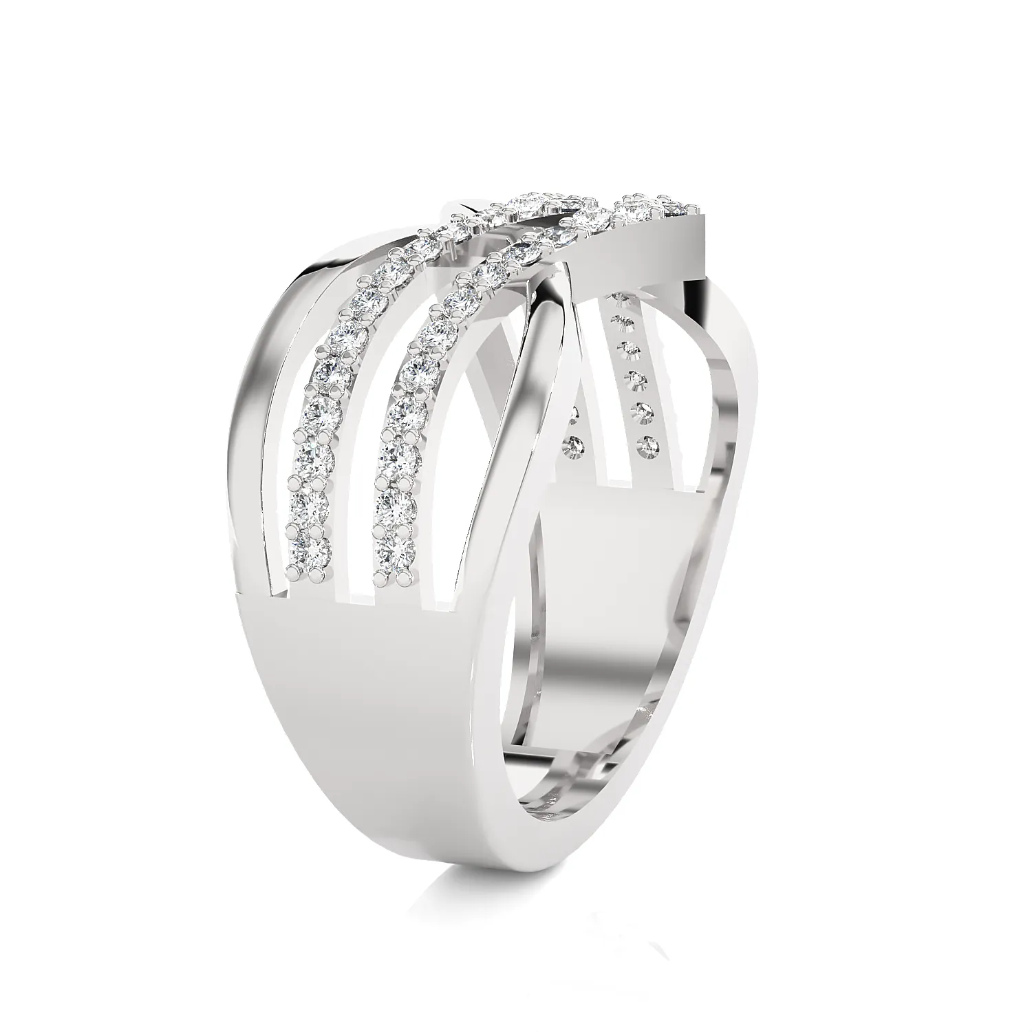 3/8 ctw Round Lab Grown Diamond Ring