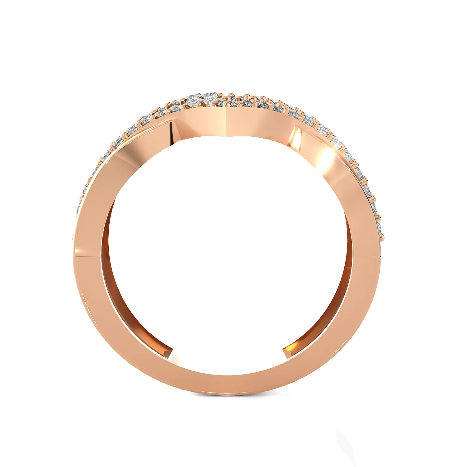 3/8 ctw Round Lab Grown Diamond Ring