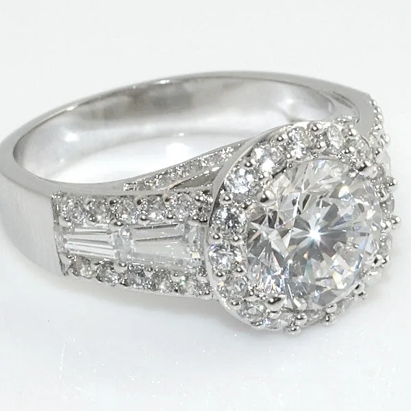 4.68 CTW Fancy Sterling Silver CZ Cocktail Ring