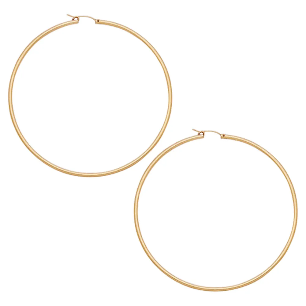 65mm Gold Filled Hoops