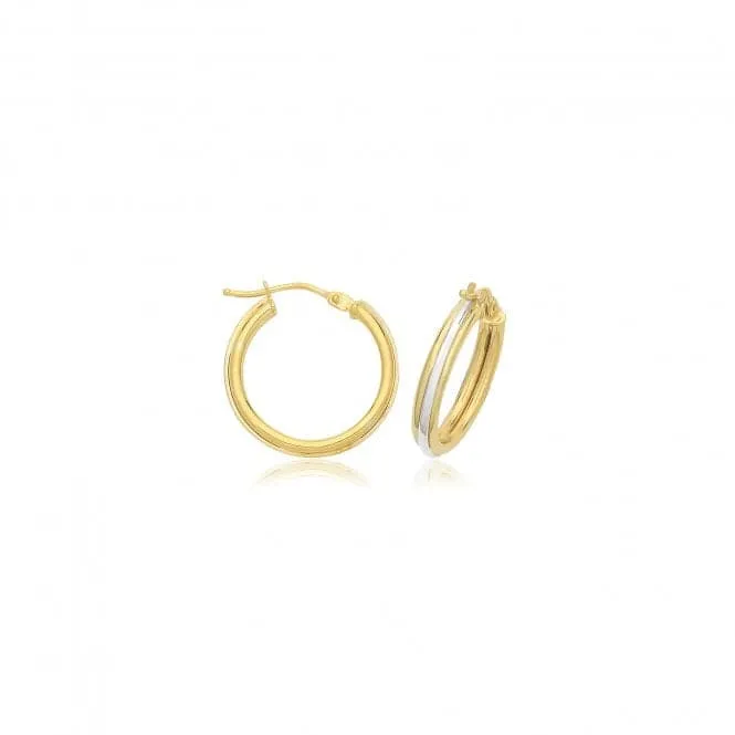 9ct Yellow Gold Hoop Earrings ER1218