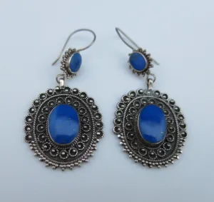 Afghan lapis lazuli drop earrings