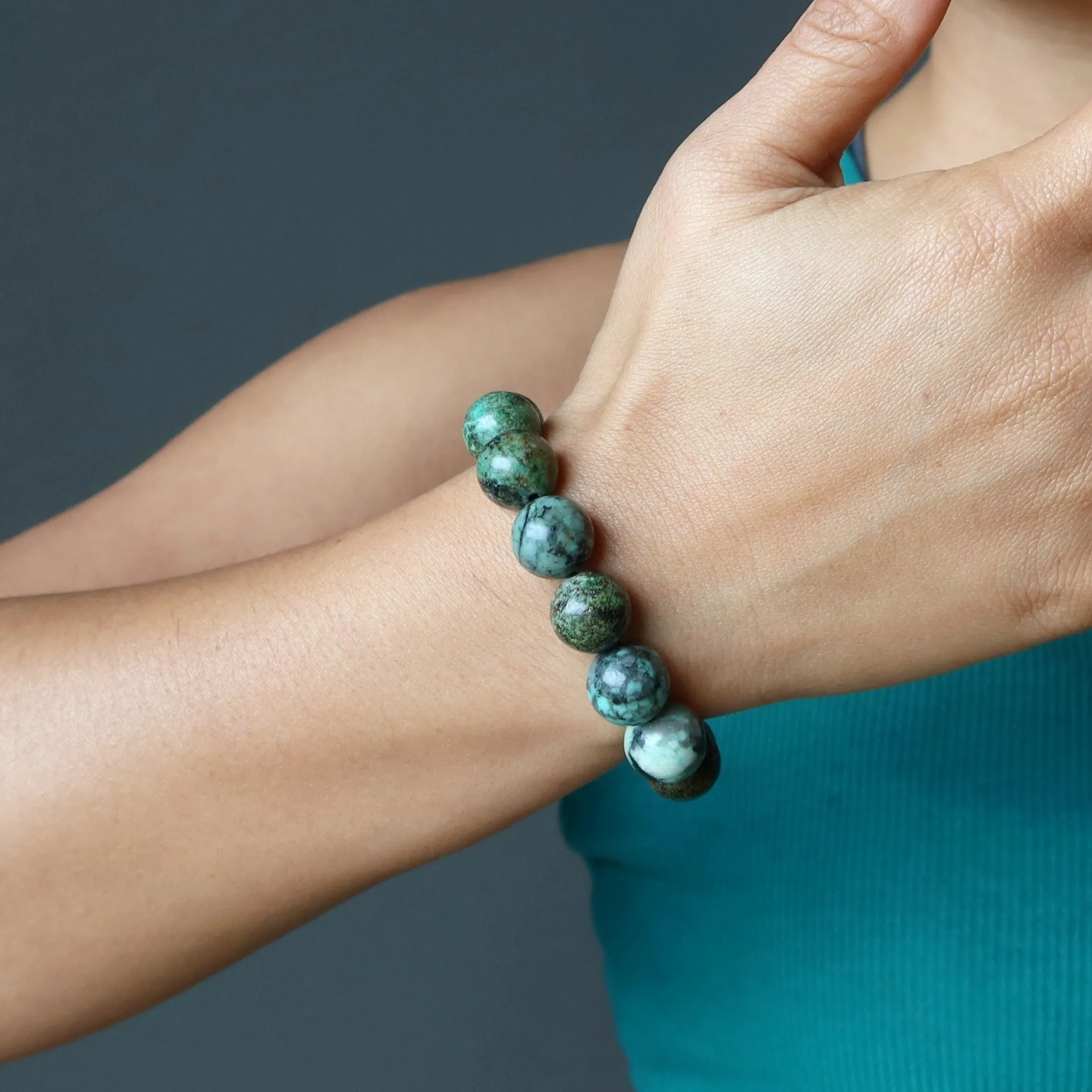 African Turquoise Bracelet Exotic Earth