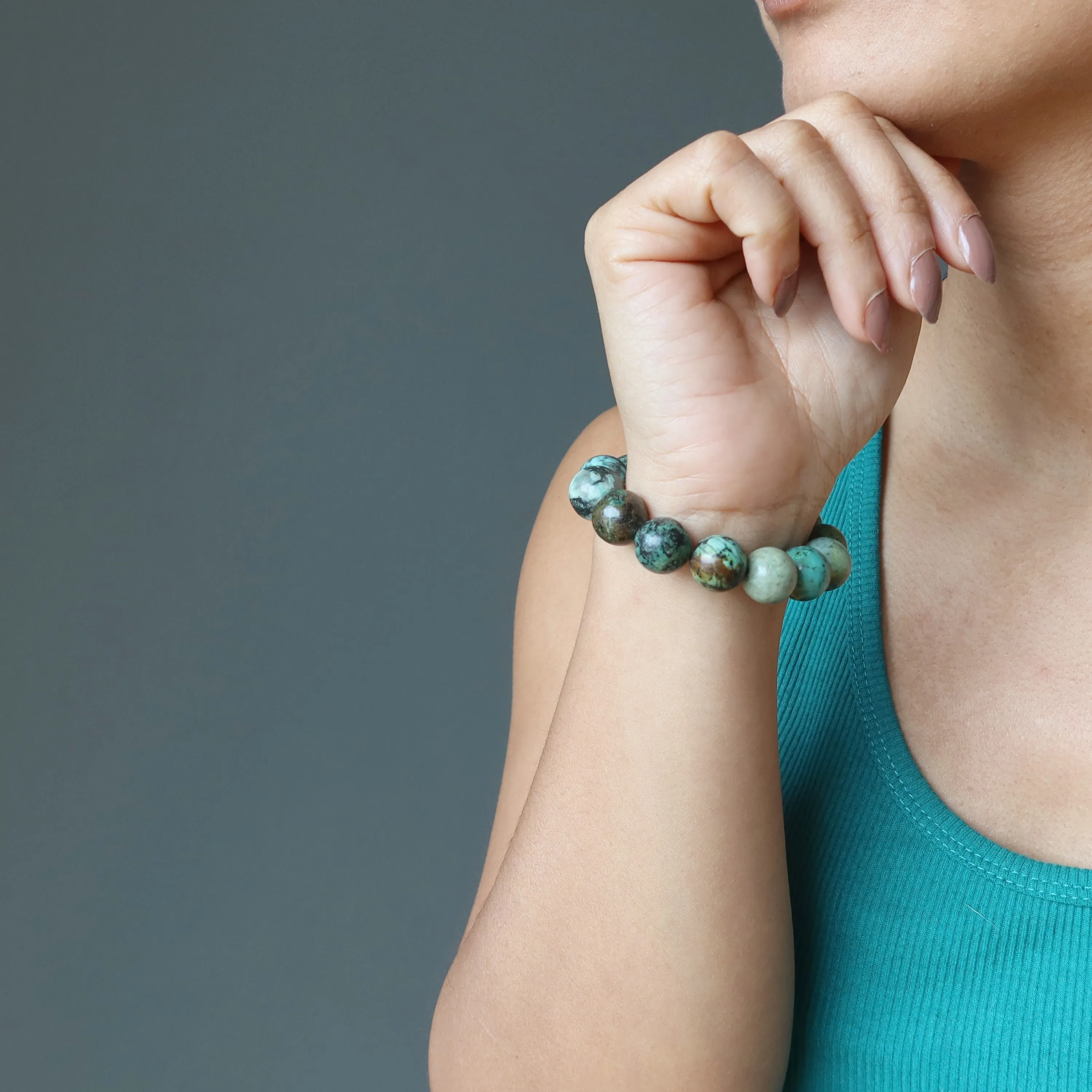 African Turquoise Bracelet Exotic Earth