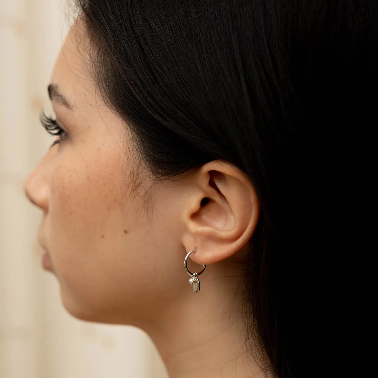 Alina Stud Hoop Earrings