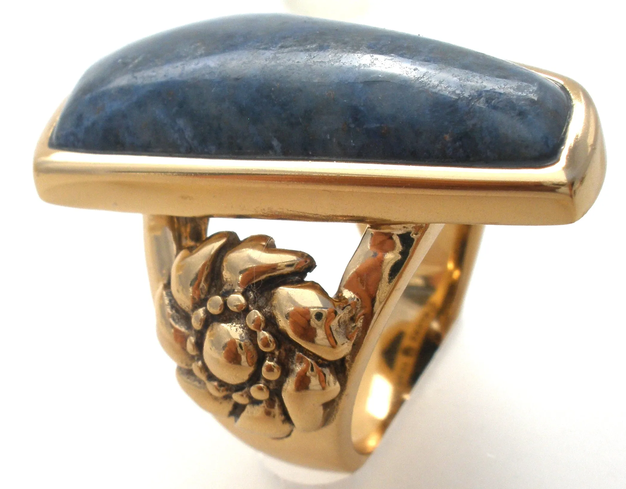 Barse Bronze Lapis Lazuli Ring Size 6