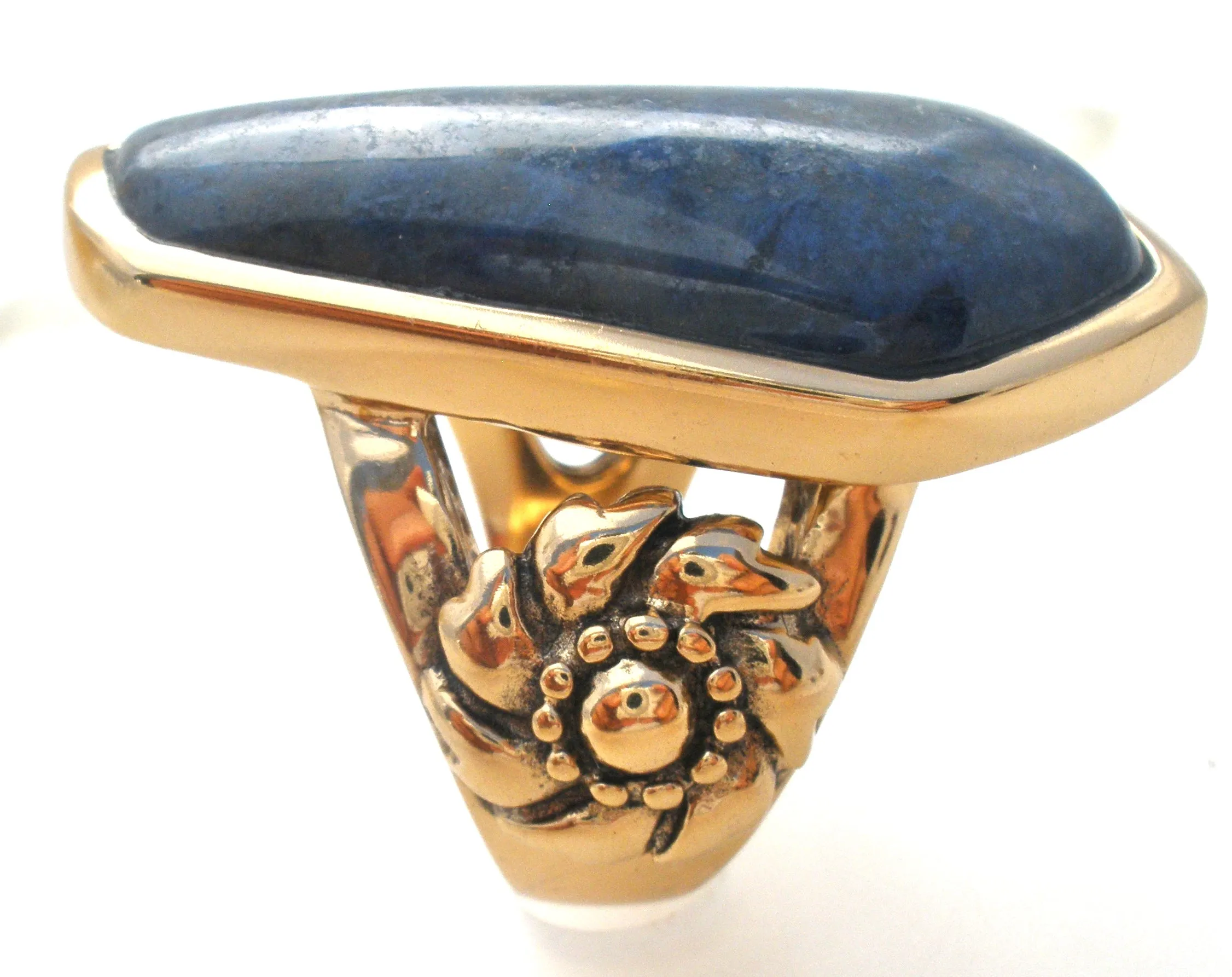 Barse Bronze Lapis Lazuli Ring Size 6