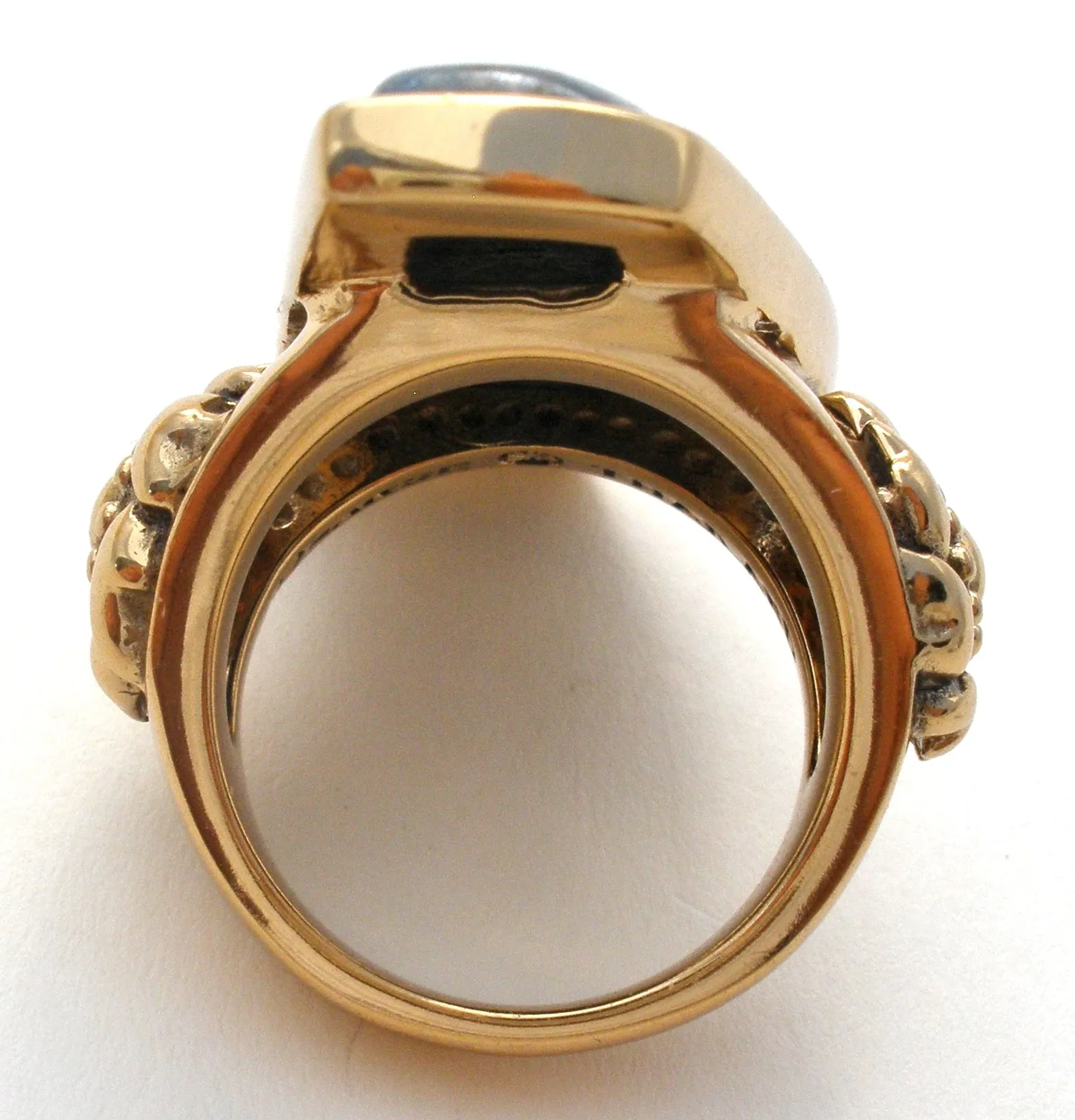 Barse Bronze Lapis Lazuli Ring Size 6