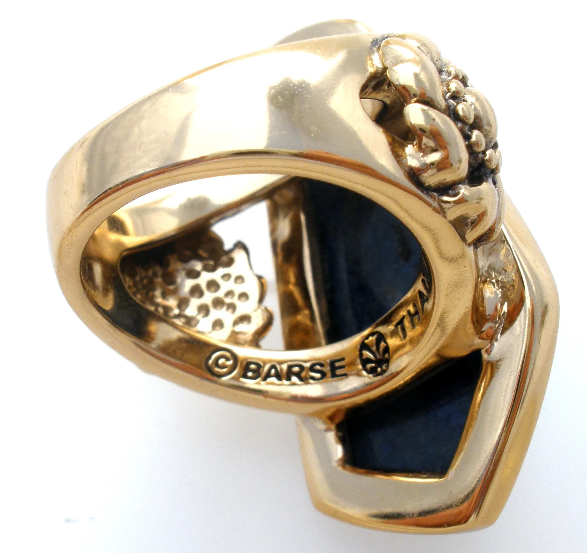 Barse Bronze Lapis Lazuli Ring Size 6