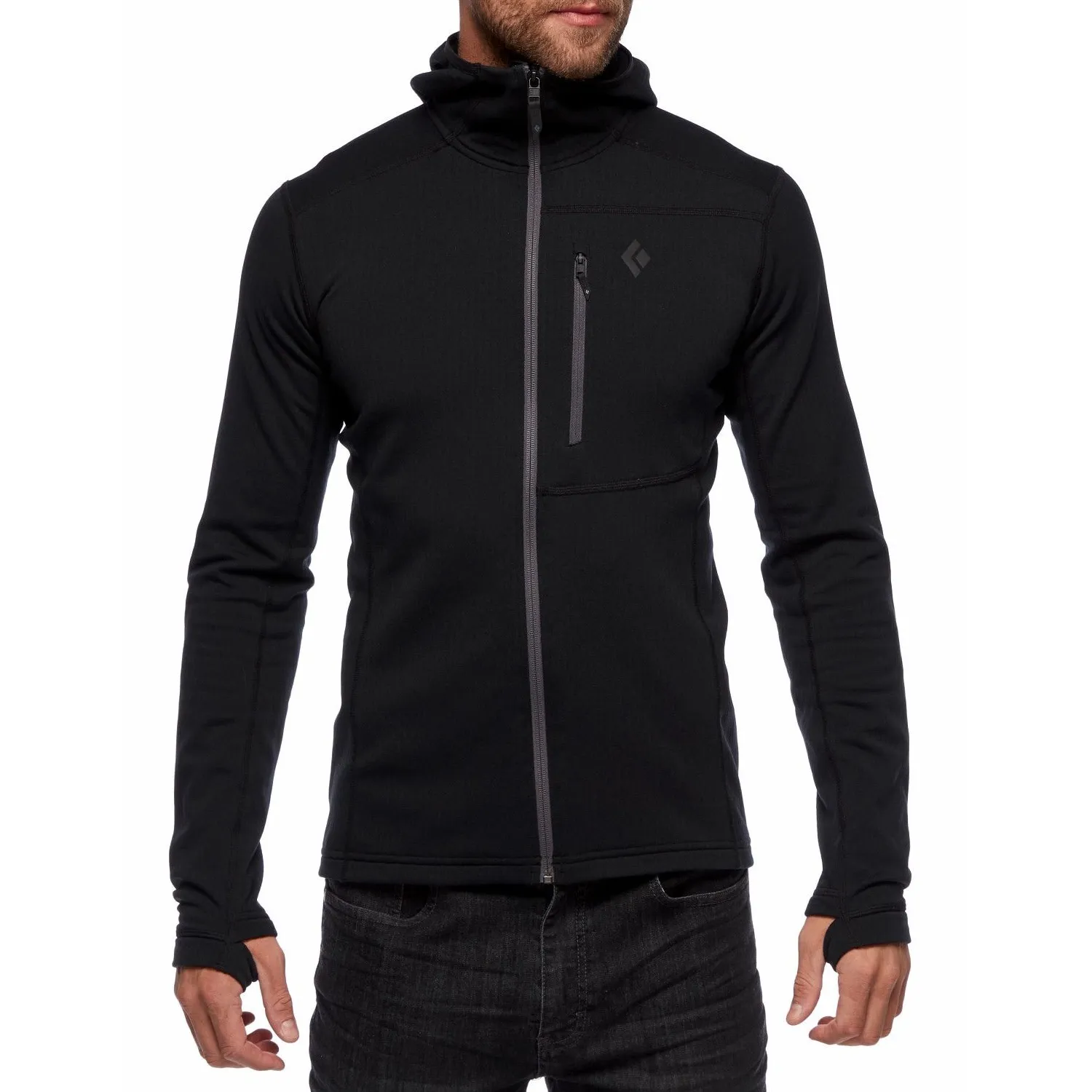 Black Diamond Men&#x27;s Coefficient Fleece Hoody Black | Buy Black Diamond Men&#x27;s Coefficient Fleece Hoody Black here | Outnorth