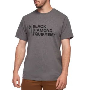 Black Diamond Men&#x27;s Stacked Logo Tee Charcoal Heather | Buy Black Diamond Men&#x27;s Stacked Logo Tee Charcoal Heather here | Outnorth