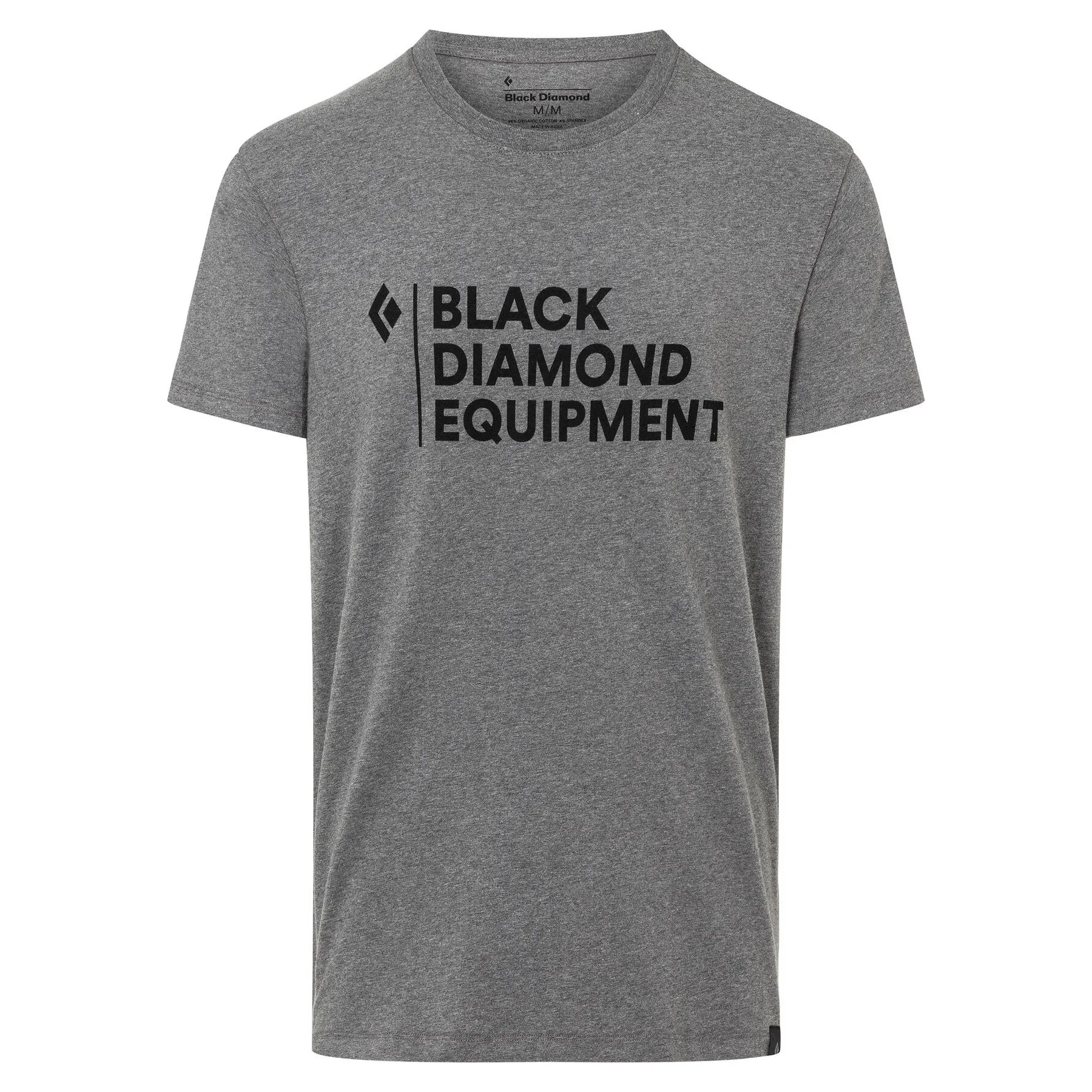 Black Diamond Men&#x27;s Stacked Logo Tee Charcoal Heather | Buy Black Diamond Men&#x27;s Stacked Logo Tee Charcoal Heather here | Outnorth