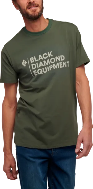 Black Diamond Men&#x27;s Stacked Logo Tee Tundra | Buy Black Diamond Men&#x27;s Stacked Logo Tee Tundra here | Outnorth