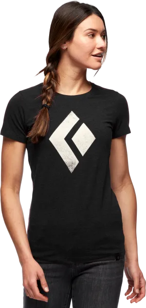 Black Diamond Women&#x27;s Shortsleeve Chalked Up Tee Black | Buy Black Diamond Women&#x27;s Shortsleeve Chalked Up Tee Black here | Outnorth