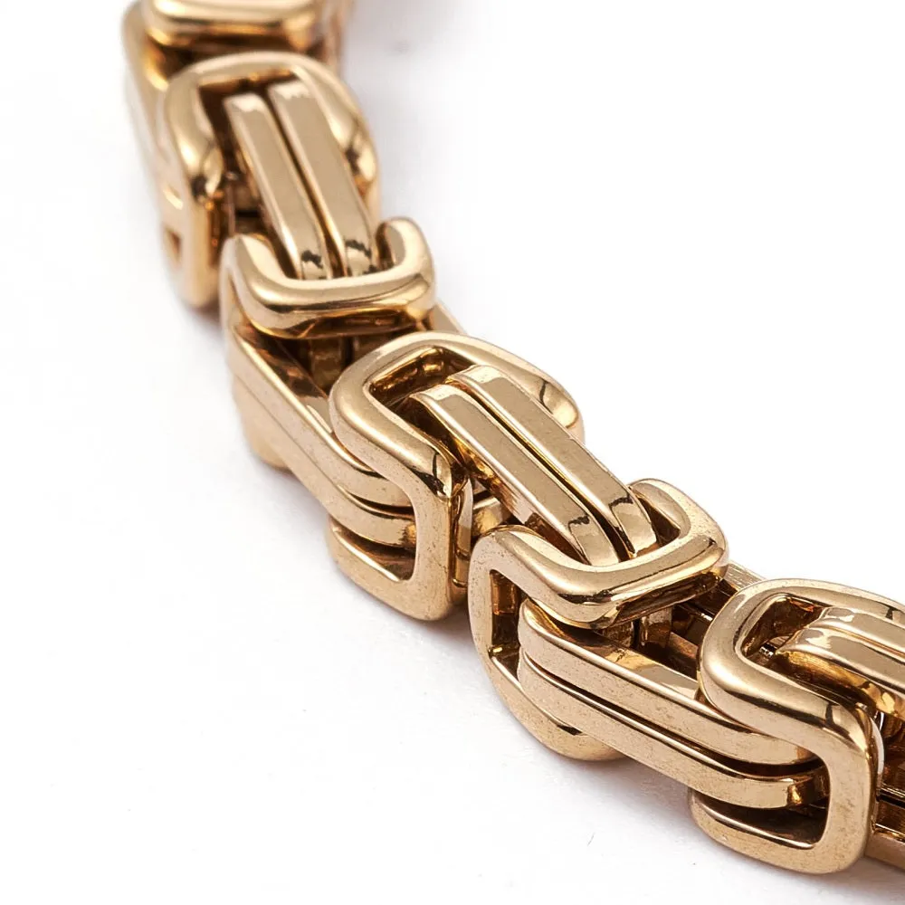 Byzantine Chain Bracelet - Plated Stainless