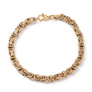 Byzantine Chain Bracelet - Plated Stainless