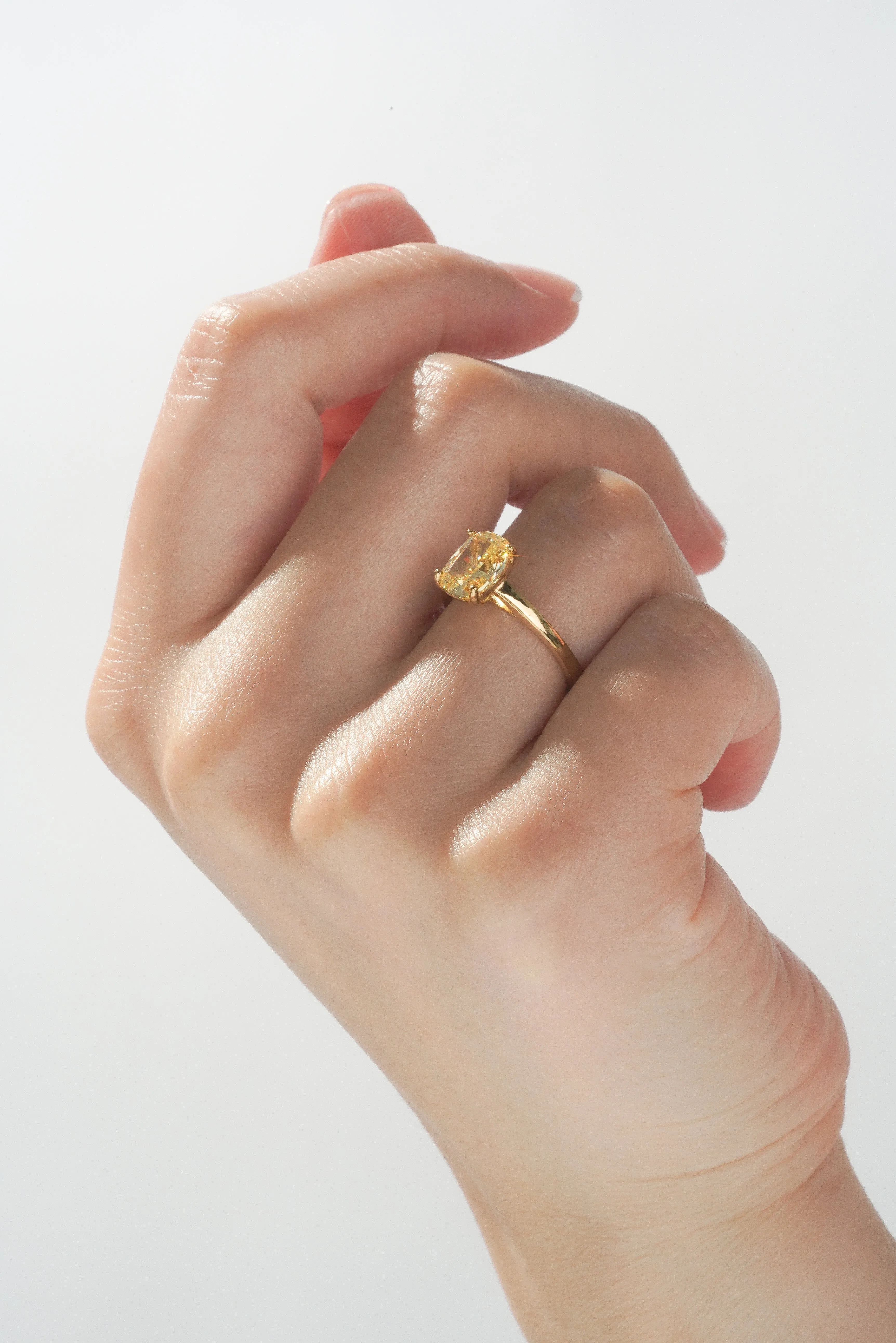 Canary Baby Cocktail Ring