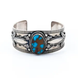 Chocolatey Egyptian Turquoise Cuff