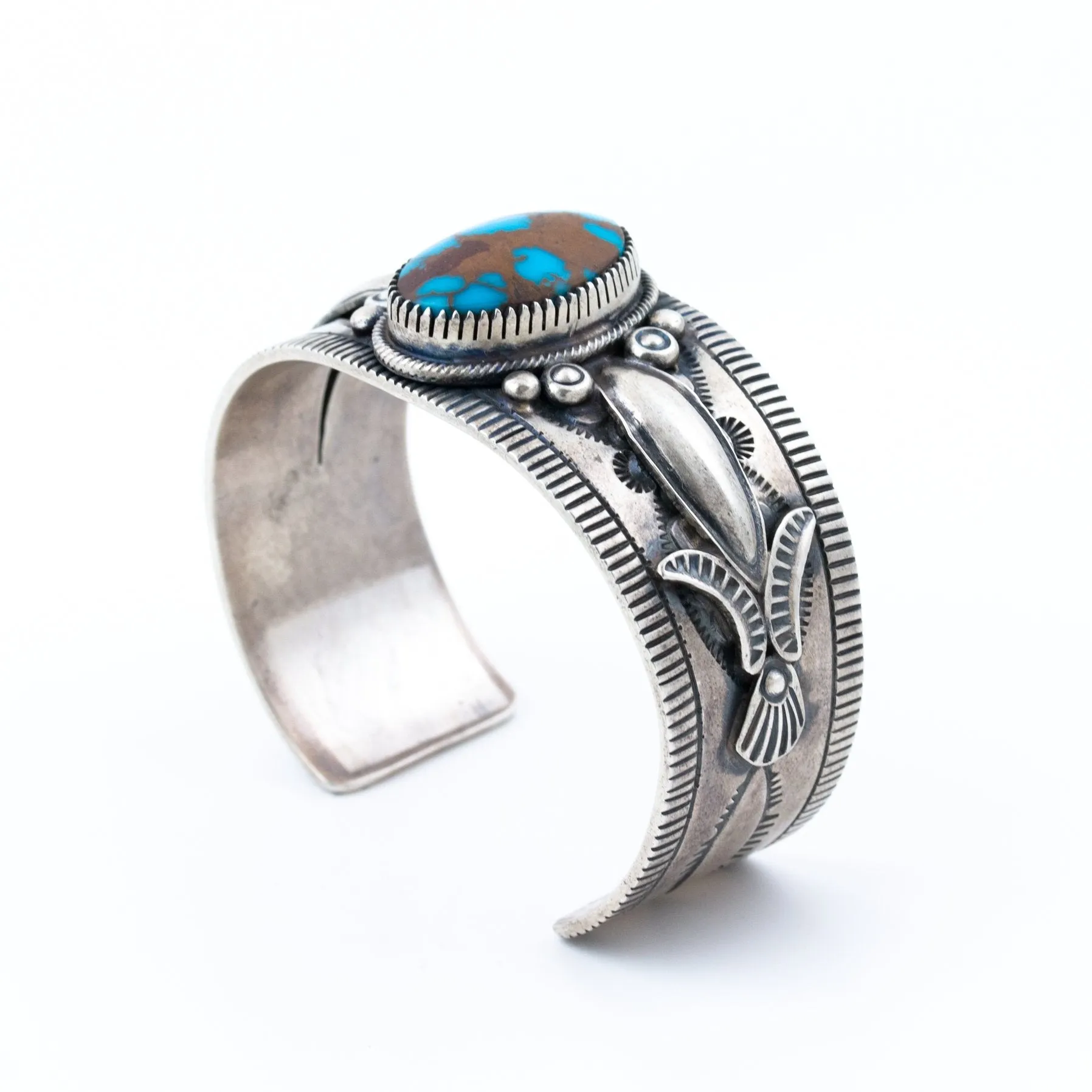Chocolatey Egyptian Turquoise Cuff