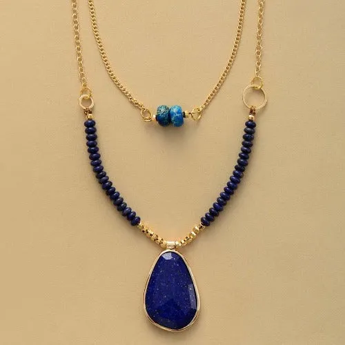 Choker Necklaces Lapis Lazuli Pendant
