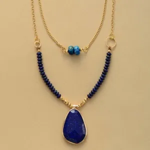 Choker Necklaces Lapis Lazuli Pendant