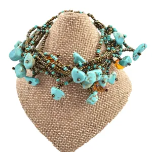 Chunky Stone Bracelet Turquoise Lucias Imports