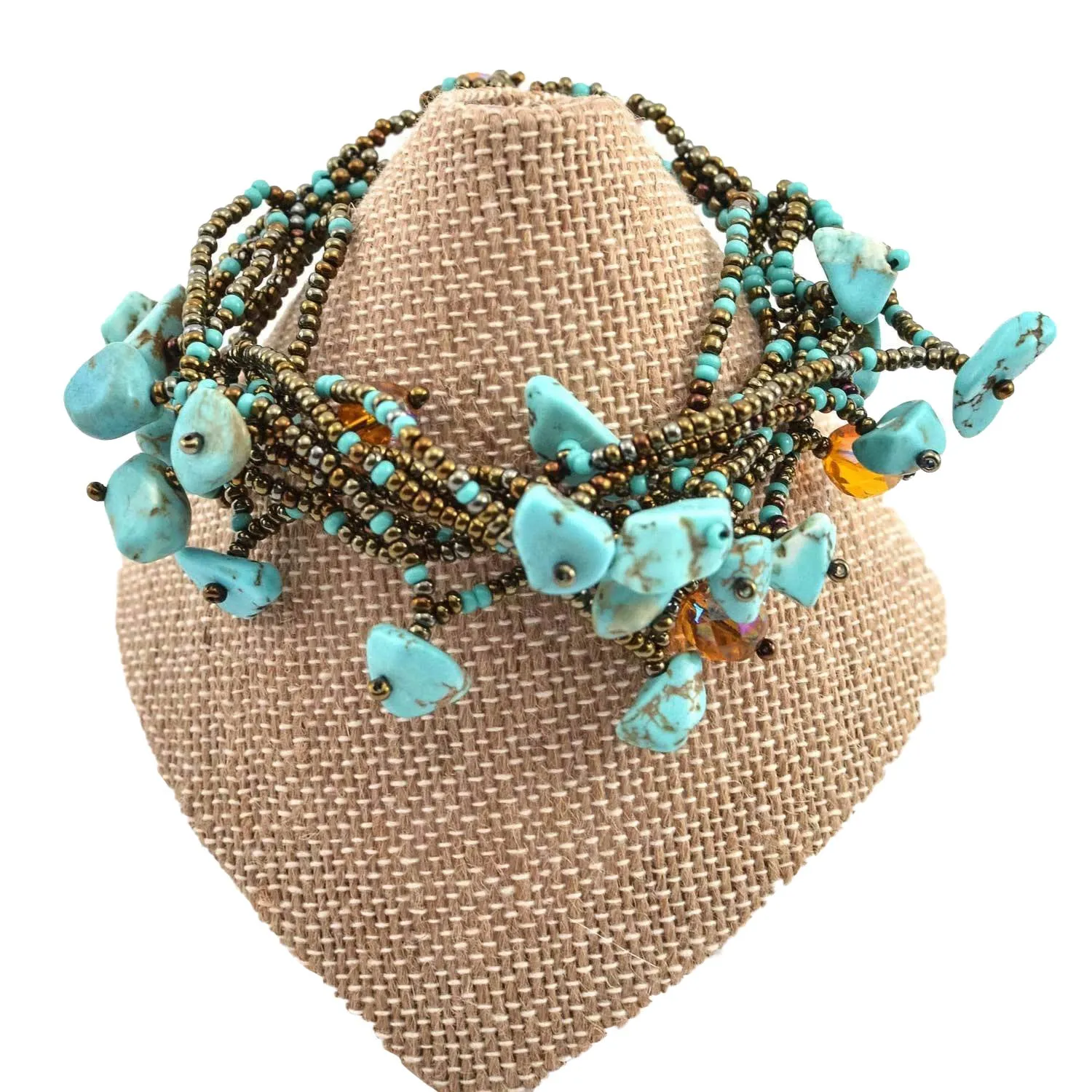 Chunky Stone Bracelet Turquoise Lucias Imports
