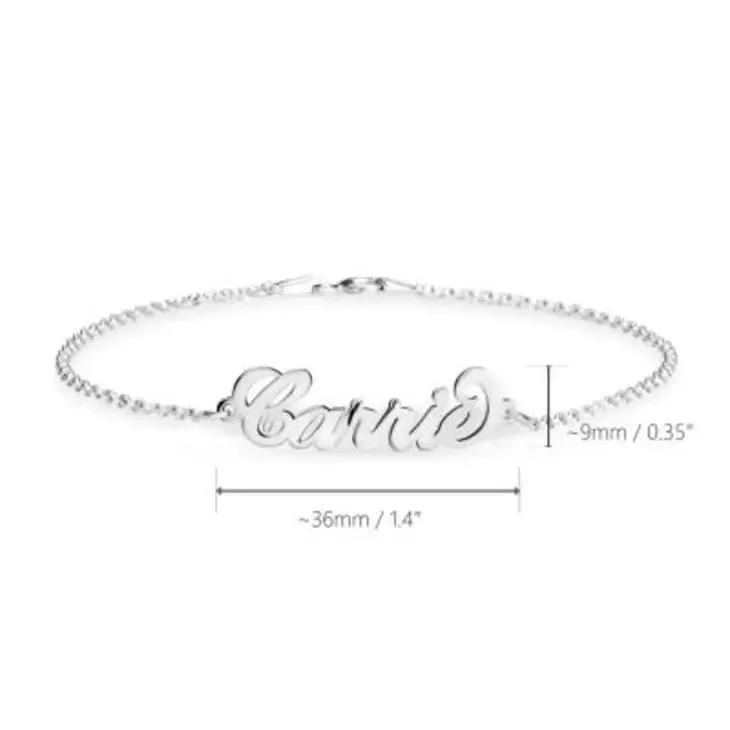 Classic Script Name Bracelet