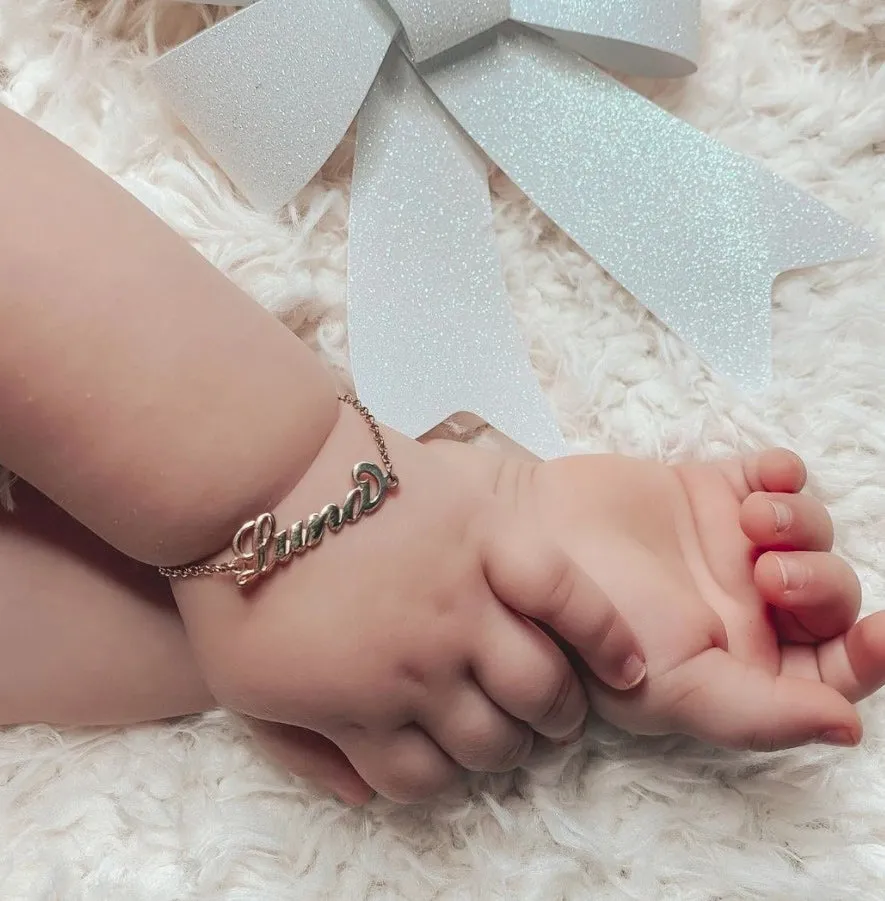 Classic Script Name Bracelet