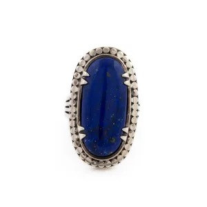 Claw Bezel Lapis Ring