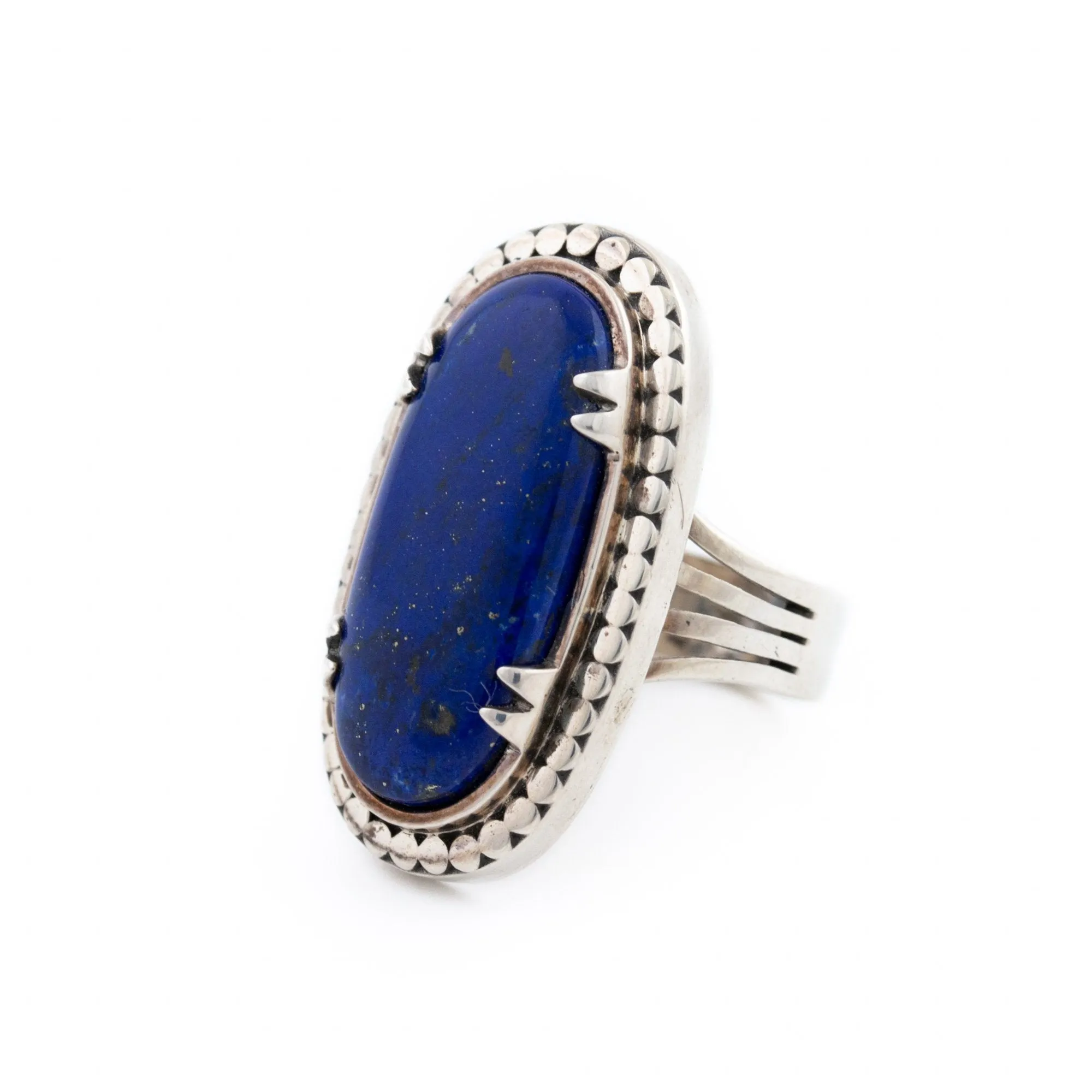 Claw Bezel Lapis Ring