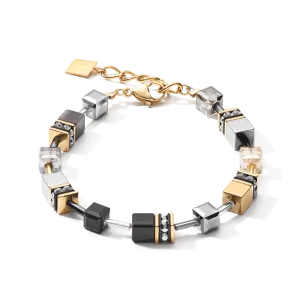 Coeur De Lion GeoCUBE® Grey-Gold Bracelet