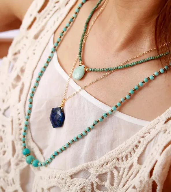 Collier en Amazonite: Équilibre et Énergie Positive