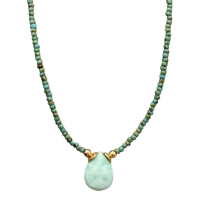 Collier en Amazonite: Équilibre et Énergie Positive