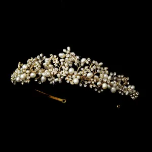 Crystal Freshwater Pearl Bridal Tiara