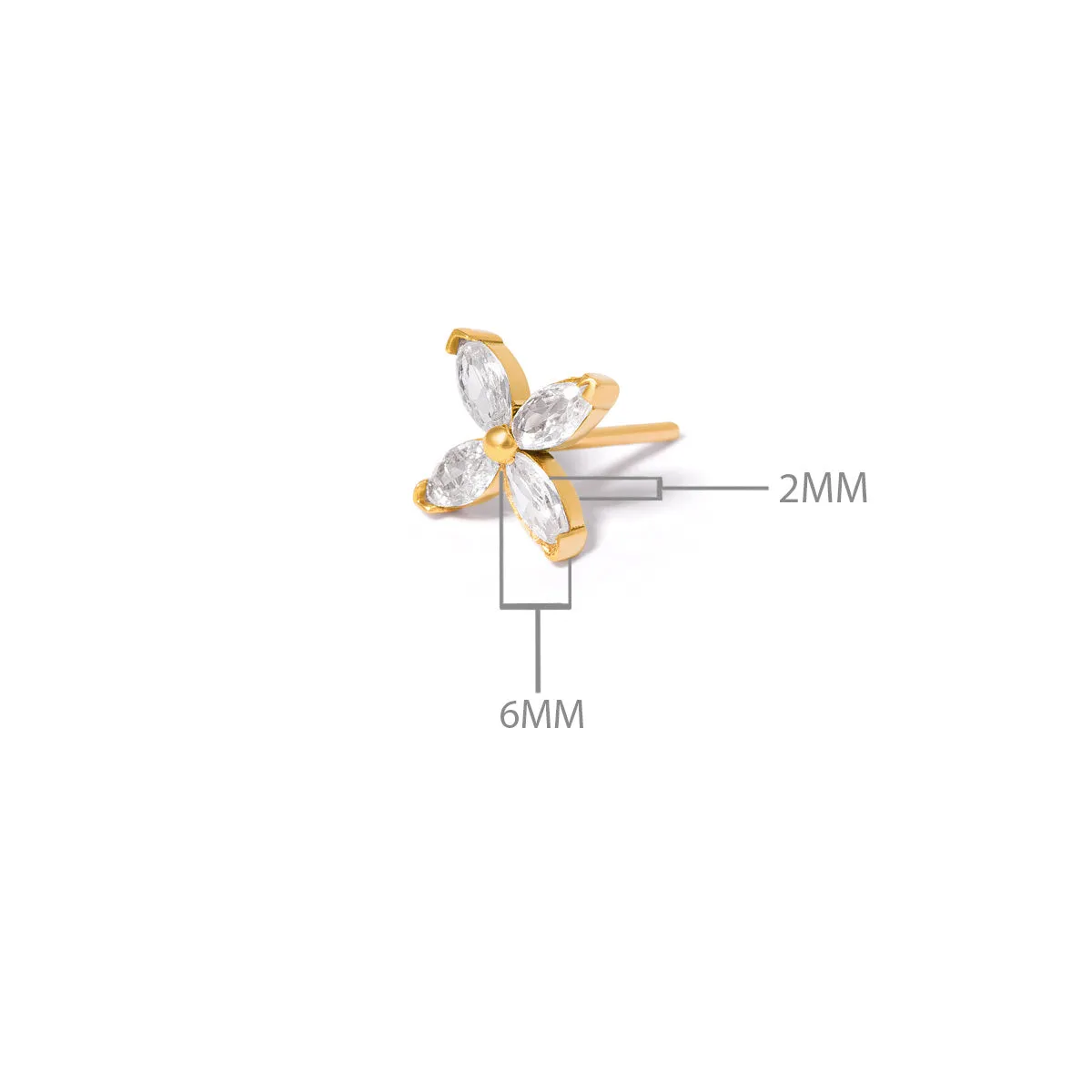 ‌Daffodil Stud Earring
