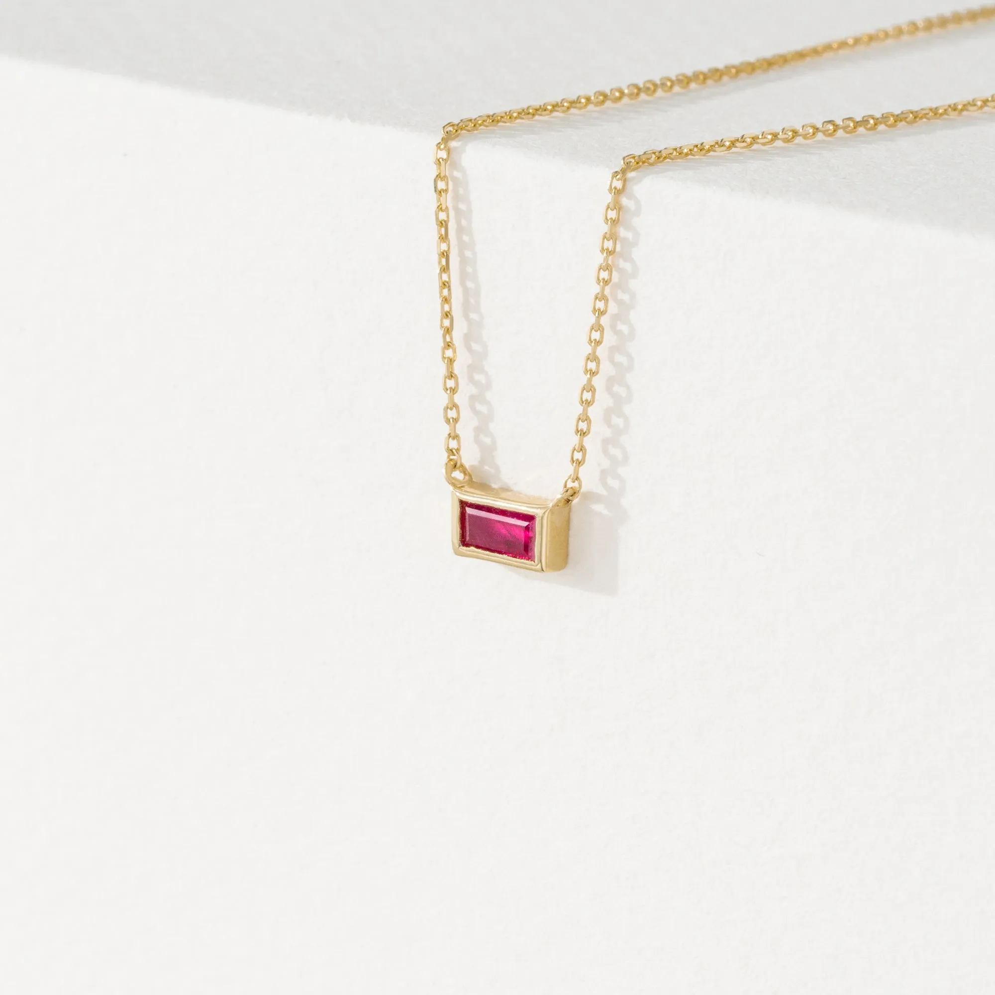 Dainty Ruby Necklace, Teresa